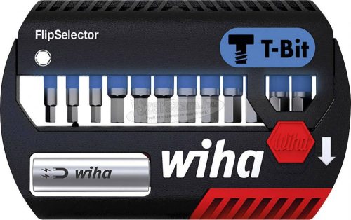 WIHA FlipSelector T-bit 25mm bitkészlet hatlapú 14 részes 1/4" C6,3 41825