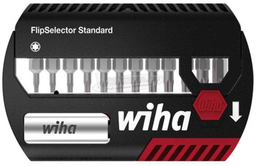 WIHA FlipSelector Standard 25 bitkészlet TORX 15 részes, 1/4" C6,3 39056