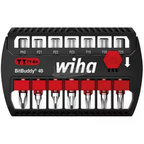   WIHA BitBuddy TY-bit 49mm bitkészlet Phillips, Pozidriv, TORX 8 részes 1/4" E6,3 42116