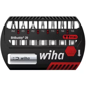   WIHA BitBuddy TY-bit 29mm bitkészlet Phillips, Pozidriv, TORX 9 részes 1/4" C6,3 42138