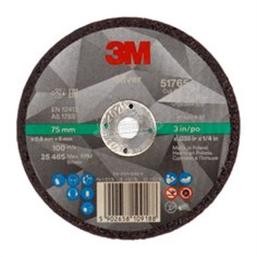 3M vágókorongok Silver, T41/T42 egyenes/süllyesztett