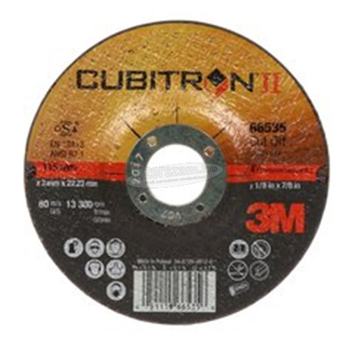 3M Cubitron II vágókorongok T41/T42 egyenes/süllyesztett több méretben