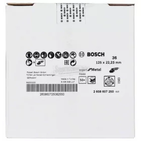 Bosch fibertárcsa R444 fémhez 125mm P36 Alox 2608607250