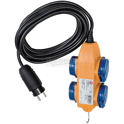 Brennenstuhl építkezési hosszabbítókábel 5m H07RN-F 3G1.5 IP54 Powerblock-kal 1169200010