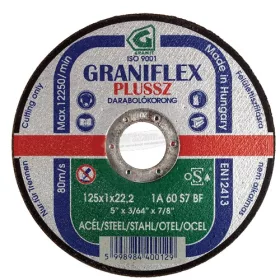  GRANIT ABRASIVE vágókorong több méretben 1A36S7BF 80 (Graniflex Plussz)