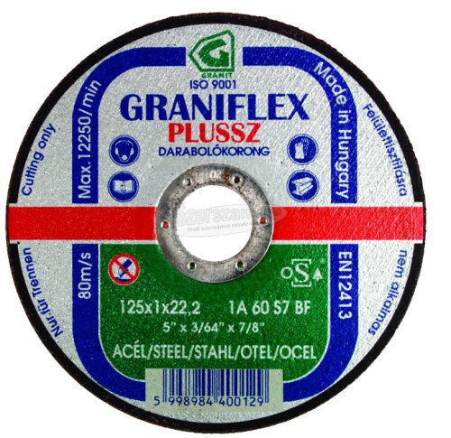 GRANIT ABRASIVE vágókorong 300x3,2x32 1A30S7BF 100m/s (Graniflex Plussz) 40051