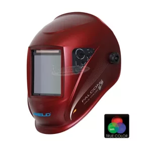   IWELD Falcon 5.5 automata hegesztő fejpajzs (burgundi-metál) 8FALCN55TCRED