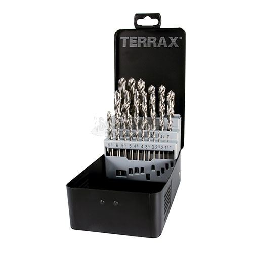 RUKO TERRAX Terrax csigafúró készlet 25 részes 1-13x0.5mm HSS-G köszörült A214215