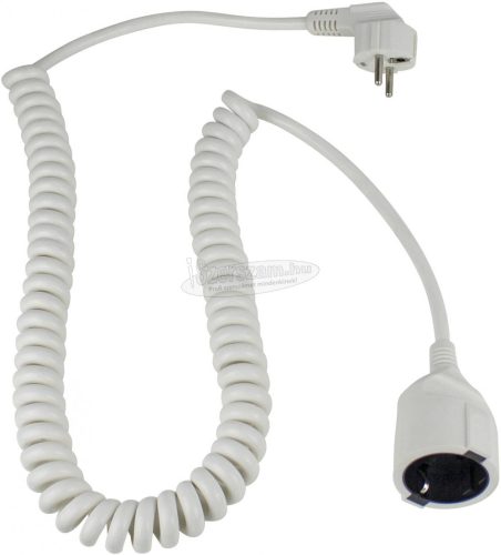 AS SCHWABE spirálkábeles hosszabbítókábel 2,5m HO5VV-F 3 G 1,5mm² IP20 70412