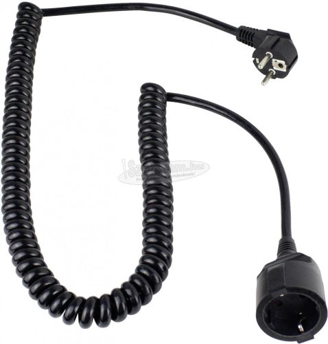 AS SCHWABE spirálkábeles hosszabbítókábel 2,5m HO5VV-F 3 G 1,5mm² IP20 70410