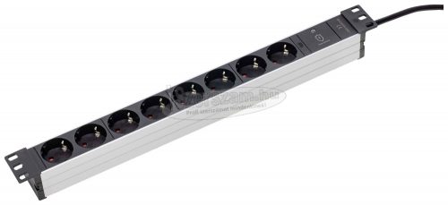 AS SCHWABE Elosztó 2m 8 dugalj H05VV-F 3G 1,5 mm² IP20 Védőérintkezős 18193