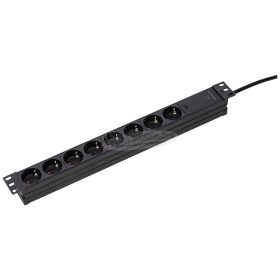   AS SCHWABE Elosztó 3m 8 dugalj H05VV-F 3G 1,5 mm² IP20 Védőérintkezős 18190