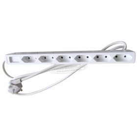   AS SCHWABE Hálózati elosztó 1,4m 6 dugalj H05VV-F 2X 1 mm² IP20 11315