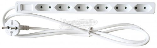 AS SCHWABE Hálózati elosztó 1,4m 6 dugalj H05VV-F 2X 1 mm² IP20 11315