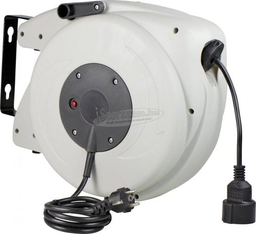 AS SCHWABE Fali kábeldob 20m H05VV-F 3G 1,5 mm² Védőérintkezős dugó IP20 12645