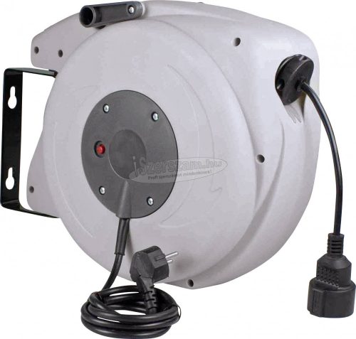 AS SCHWABE Fali kábeldob 20m H05VV-F 3G 1,5 mm² Védőérintkezős dugó IP20 12645