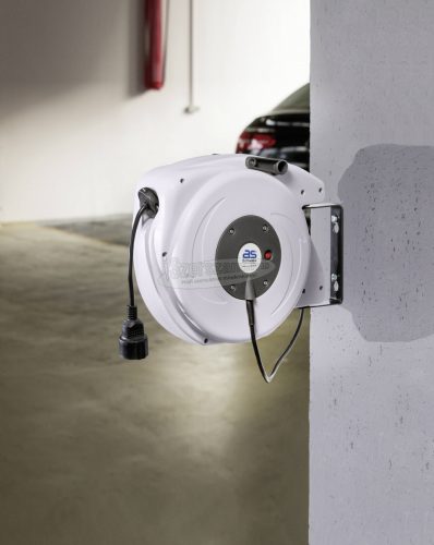 AS SCHWABE Fali kábeldob 20m H05VV-F 3G 1,5 mm² Védőérintkezős dugó IP20 12645