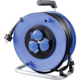   AS SCHWABE Kábeldob 25m 3 dugalj 285mm H07RN-F 3G2.5 IP44 Védőérintkezős dugó 10231