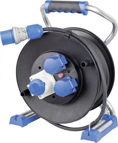 AS SCHWABE Kábeldob 25m 3 dugalj H07RN-F 3G 2,5 mm² CEE dugó, 16A, 3 pólusú IP44 22176