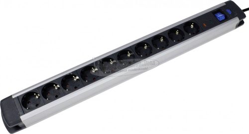 AS SCHWABE Túlfeszültség ellen védő elosztó 1,5m 10 dugalj H05VV-F 3G 1,5 mm² IP20 Védőérintkezős 18360