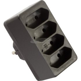   AS SCHWABE Dugalj elosztó 4 Euro dugalj IP20 230V, 16A 48412