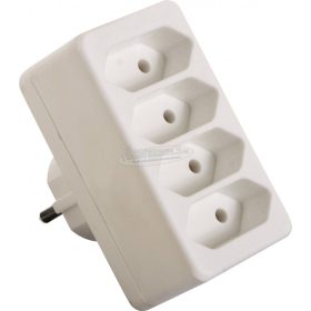   AS SCHWABE Dugalj elosztó 4 Euro dugalj IP20 230V, 16A 48411