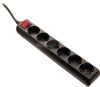 AS SCHWABE Elosztó kapcsolóval 1,4m 6 dugalj H05VV-F 3G 1,5 mm² fokozott érintésvédelemmel IP20 11512
