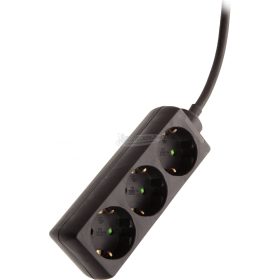   AS SCHWABE Hálózati elosztó 1,4m 3 dugalj H05VV-F 3G 1,5 mm² Védőérintkezős IP20 13912