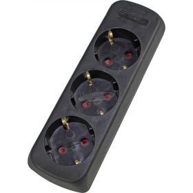   AS SCHWABE Hálózati elosztó 3 dugalj Vezeték nélkül fekete 11732