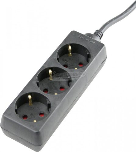 AS SCHWABE Hálózati elosztó 3m 3 dugalj H05VV-F 3G 1,5 mm² Védőérintkezős IP20 11332
