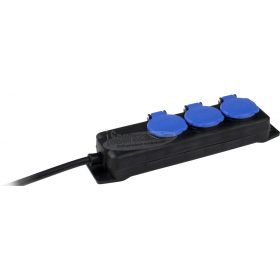   AS SCHWABE Hálózati elosztó 3 dugalj 1,5m H07RN-F 3G 1,5 mm² IP44 Védőérintkezős 38601