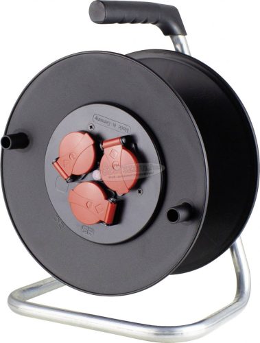 AS SCHWABE Üres kábeldob 40m kábelhez 3 dugalj 285mm IP44 műanyag 10120