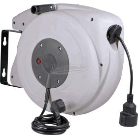   AS SCHWABE Fali kábeldob 15m H05VV-F 3G 1,5 mm² Védőérintkezős dugó IP20 12611