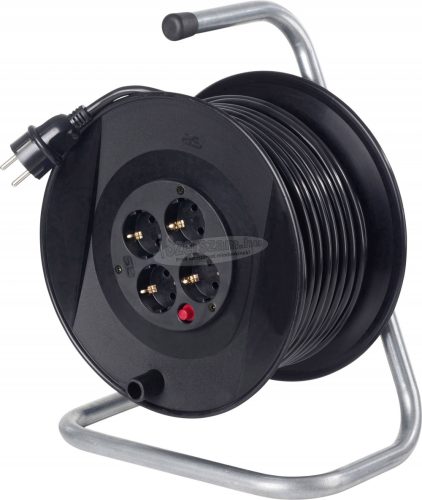 AS SCHWABE Kábeldob 25m 4 dugalj 230mm H05VV-F 3G 1,5 mm² Védőérintkezős dugó IP20 11104