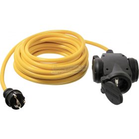   AS Schwabe Áram Hosszabbítókábel 16A Sárga 5m AT-N07V3V3-F 3G 1,5 mm² 61455