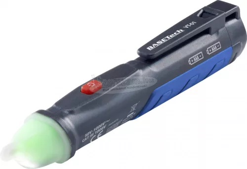 BASETECH Érintés nélküli feszültségvizsgáló CAT III 1000 V LED VT-01