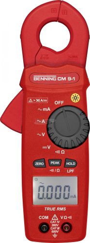 BENNING Lakatfogó digitális CAT IV 300 V Kijelző (digitek): 6000 CM 9-1 44682