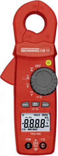 BENNING Lakatfogó, Kézi multiméter digitális CAT IV 300 V Kijelző (digitek): 6000 CM 11 44067