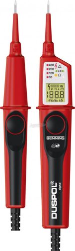 BENNING Kétpólusú feszültségvizsgáló, CAT IV 600 V, CAT III 1000 V, DUSPOL Digital 050263