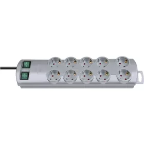   BRENNENSTUHL Hálózati elosztó  2 kapcsolóval 2m 10dugalj  H05VV-F 3G1,5 mm² IP20 1153390120