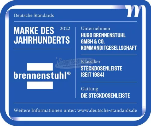 BRENNENSTUHL túlfeszültség-védelmi aljzetsáv 6dugalj 3m H05VV-F3G1,5 IP20 USB Premium-Line 60000A 1951160606