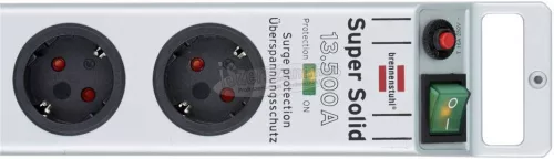 BRENNENSTUHL Túlfeszültség ellen védő elosztó 2,5m 8dugalj H05VV-F 3G 1,5 mm² IP20 Super-Solid 1153340318