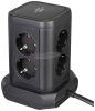 BRENNENSTUHL  elosztó, aljzat torony 2m 8dugalj+4USB H05VV-F 3G1,5mm² IP20 1153560000