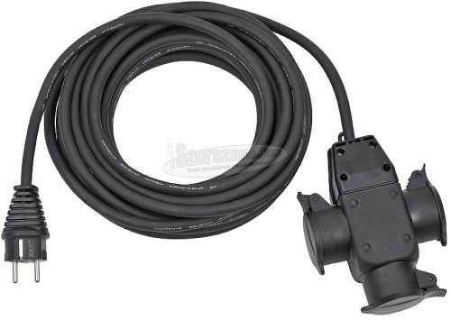 BRENNENSTUHL Áram Hosszabbítókábel 3dugalj 10m H07RN-F 3G 1,5 mm² IP44 1167810301