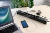 BRENNENSTUHL elosztó Power Delivery USB C 6-os fekete 3m H05VV-F 3G1,5 Premium-Line 1951160607