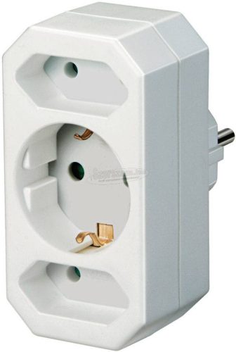 BRENNENSTUHL Adapterdugó 3dugalj (2 Euro + 1 földelő érintkező) IP20 1508050