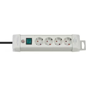   BRENNENSTUHL Elosztó kapcsolóval 4dugalj 1,8m H05VV-F 3G 1,5 mm² IP20 1955540100