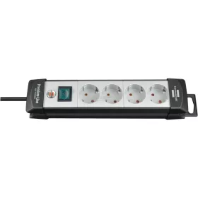   BRENNENSTUHL Elosztó kapcsolóval 4dugalj 5m H05VV-F 3G 1,5 mm² IP20 1951540101