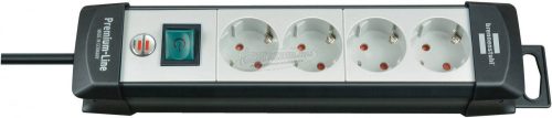 BRENNENSTUHL Elosztó kapcsolóval 4dugalj 1,8m H05VV-F 3G 1,5 mm² IP20 1951540100