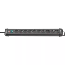   BRENNENSTUHL Elosztó kapcsolóval 10dugalj 3m H05VV-F 3G 1,5 mm² IP20 1951100100
